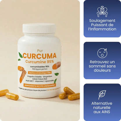 Pur Curcuma Haute Biodisponibilité (Curcumine 95%)
